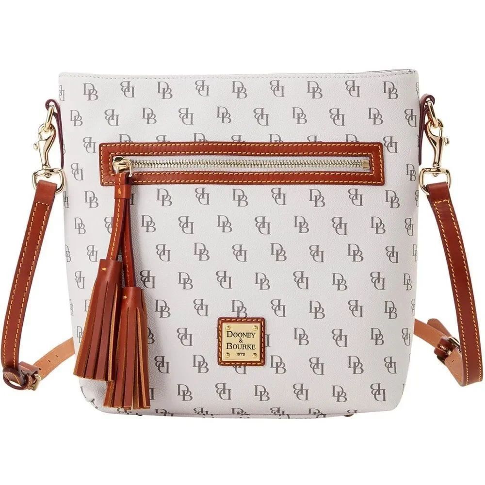 Dooney & Bourke Gretta Lani Crossbody White and Brown